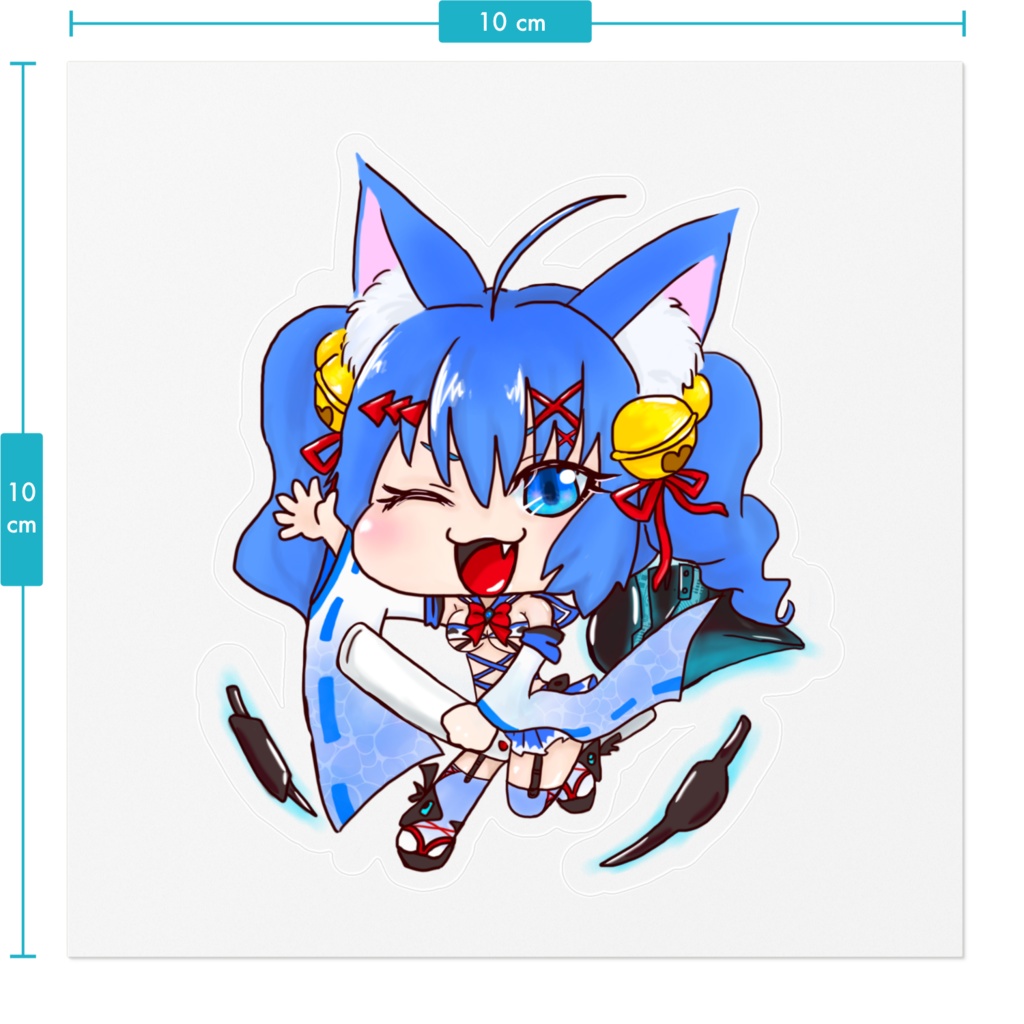 さかなちゃん麻雀ステッカー