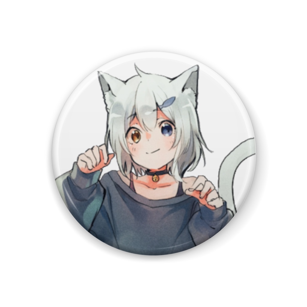 ししゃもの缶バッジ