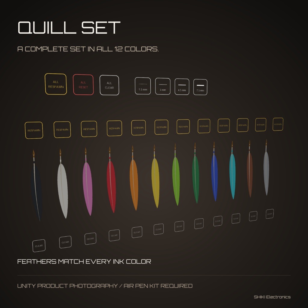 【無料】【cluster向けギミック】ShikAirPen