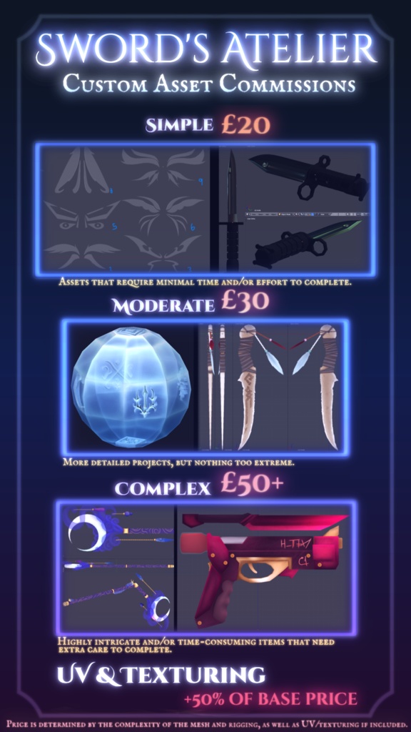 Custom 3D Asset Commissions - ALWAYS OPEN!