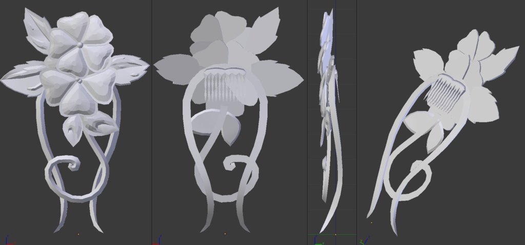 Vibrant Autumnal Floral Flower Comb / Hair Accessory