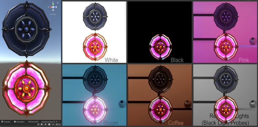 Fire/Metal Shield - Fantasy Prop