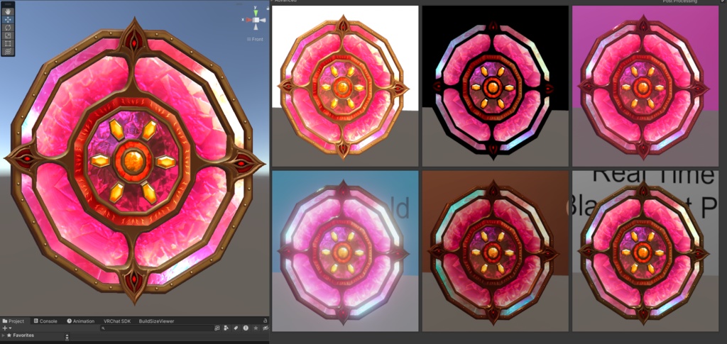 Fire/Metal Shield - Fantasy Prop