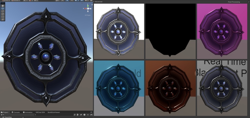 Fire/Metal Shield - Fantasy Prop