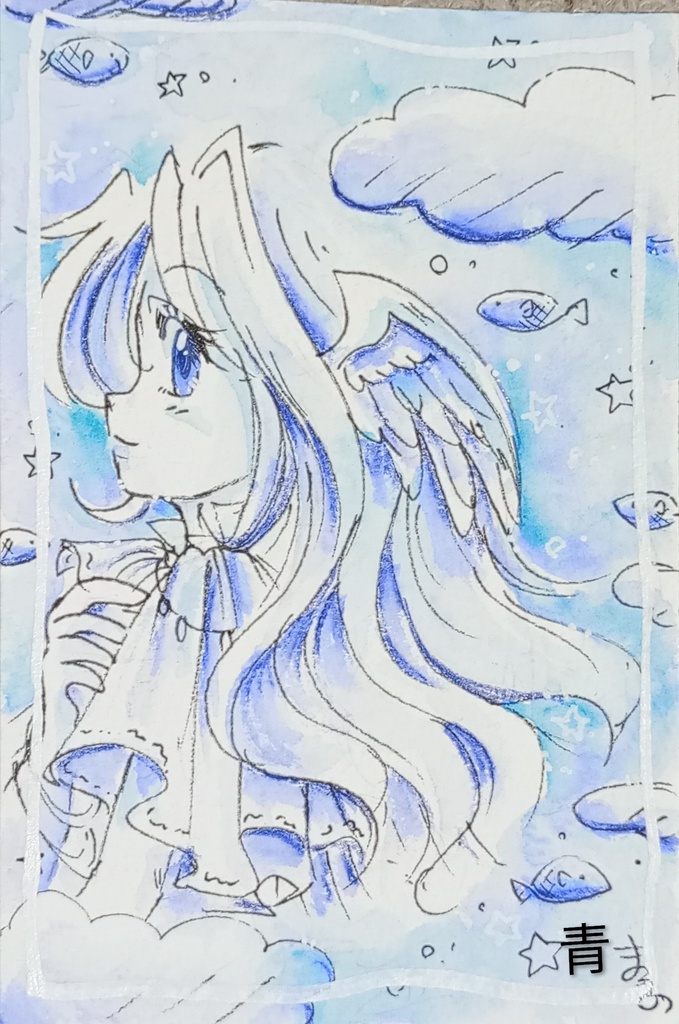 ポストカードサイズ原画いろいろ。