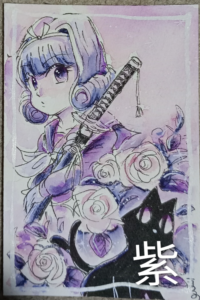 ポストカードサイズ原画いろいろ。