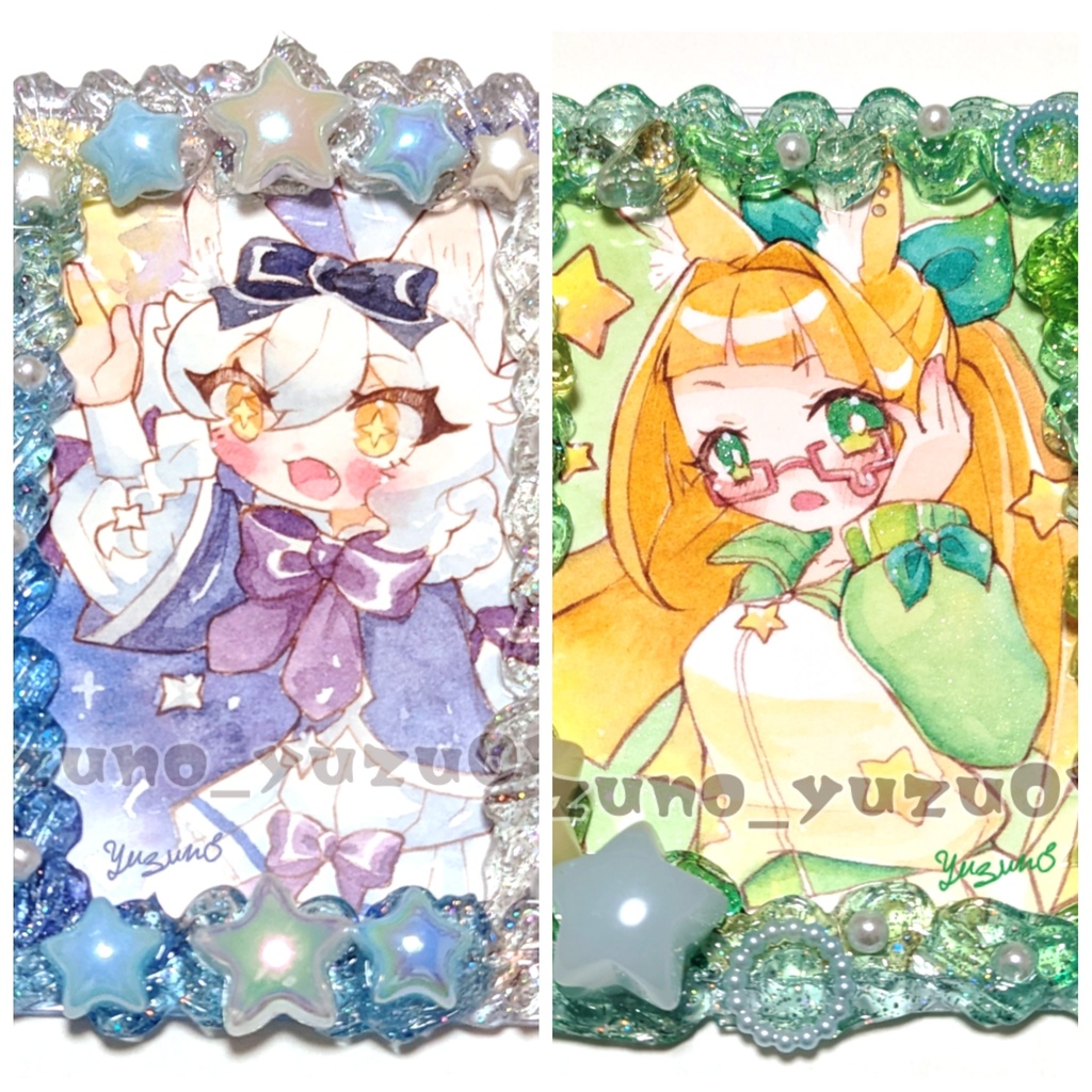 【10/11追加分】デコケース付き水彩原画【お試し価格】