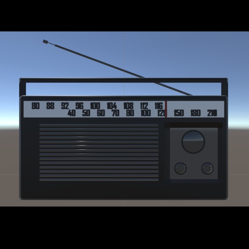 【VRChat/Warudo向け】体操向けのラジオ 3Dモデル