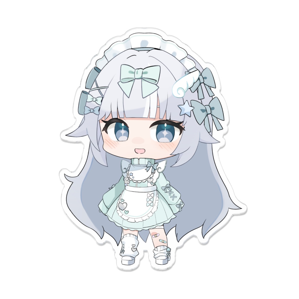 梦岐ゆめこ-ジャージメイド衣装SD-アクリルバッジ