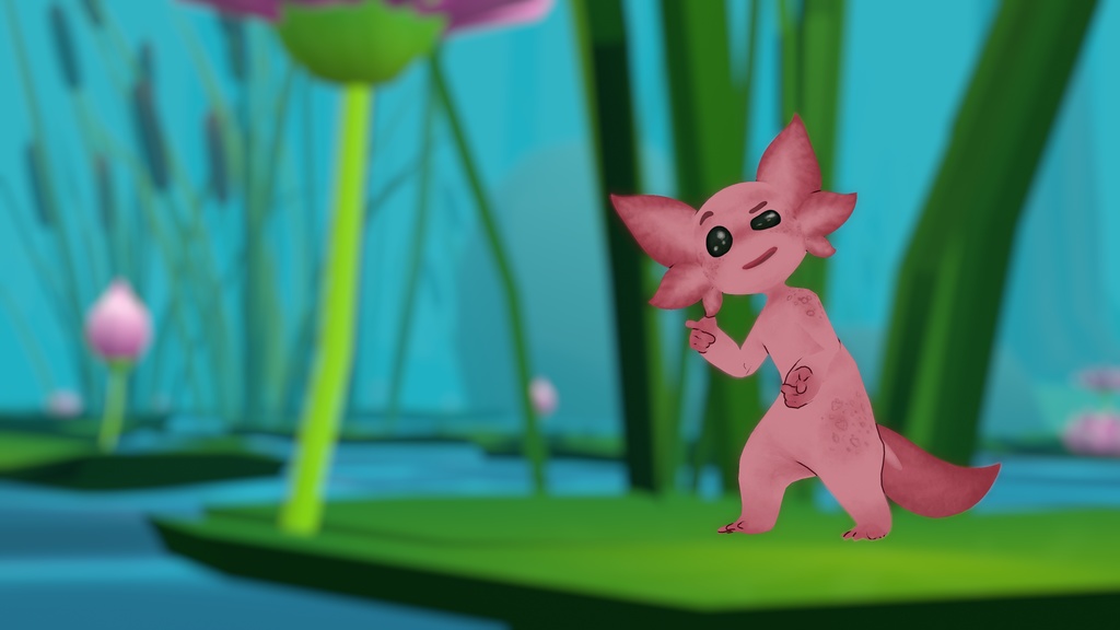 オリジナル3Dモデル Axolittle「アホリートル」