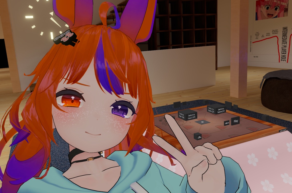 麻雀 チー筒 ヘアピン Mahjong 7 pin hairpin 3Dモデル