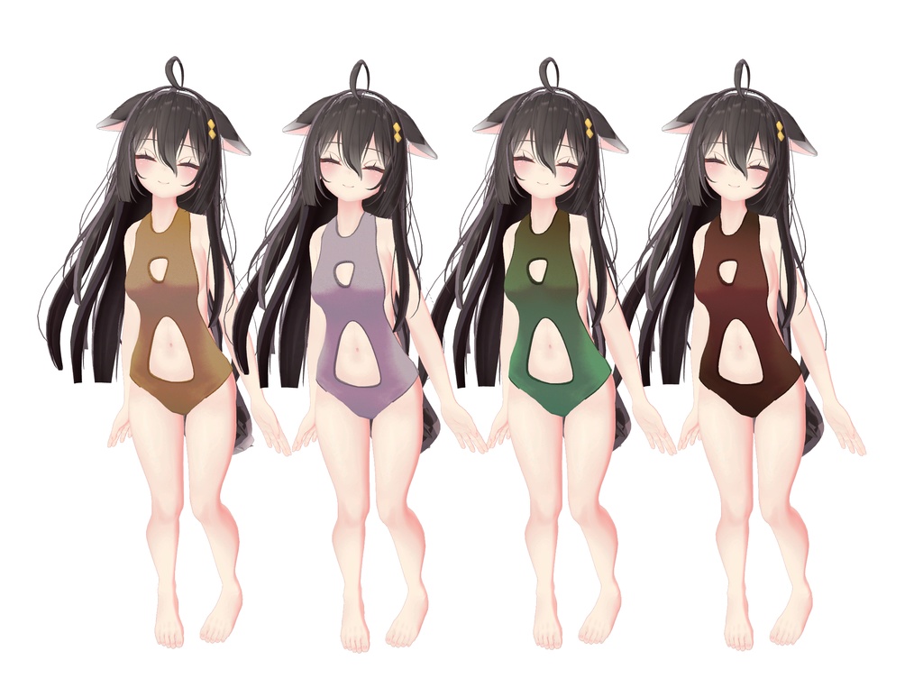 Tummy Window Swimsuit へそ出し水着