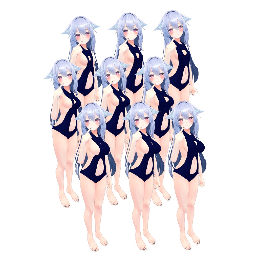 Tummy Window Swimsuit へそ出し水着