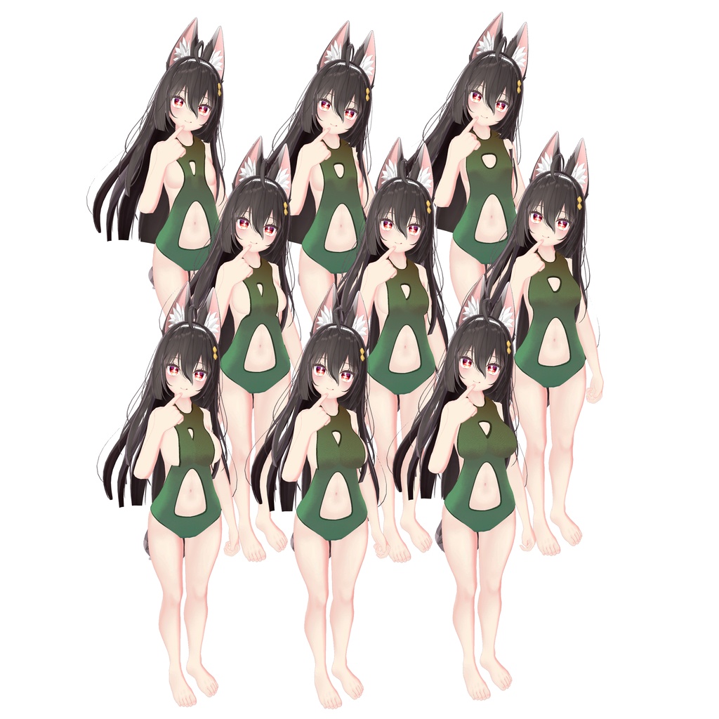 Tummy Window Swimsuit へそ出し水着