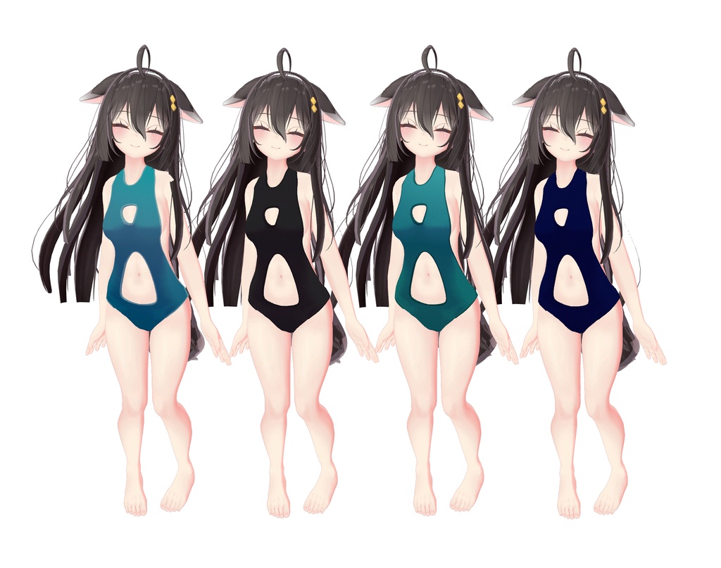 Tummy Window Swimsuit へそ出し水着