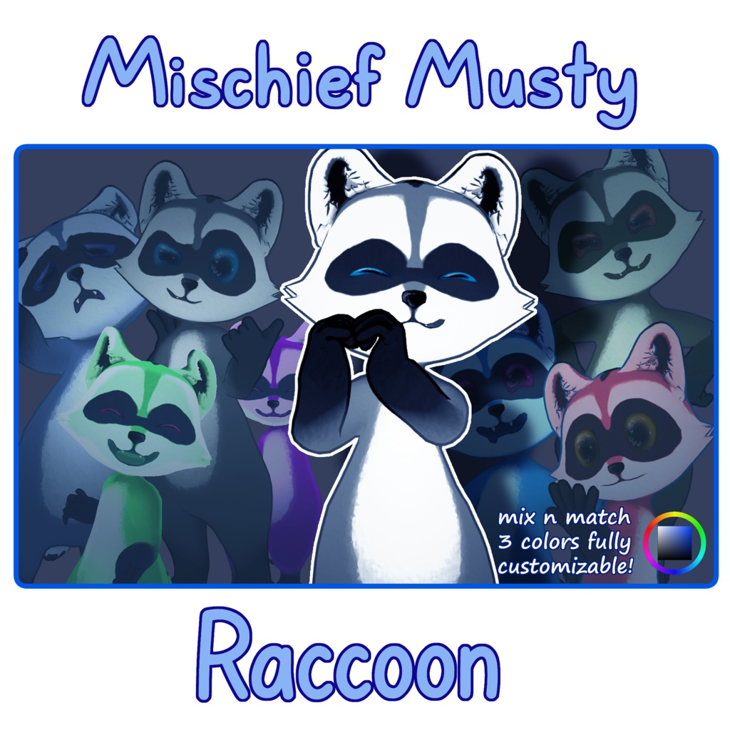 オリジナル3Dモデル Mischief Musty「ミスチフ・ミタチ」