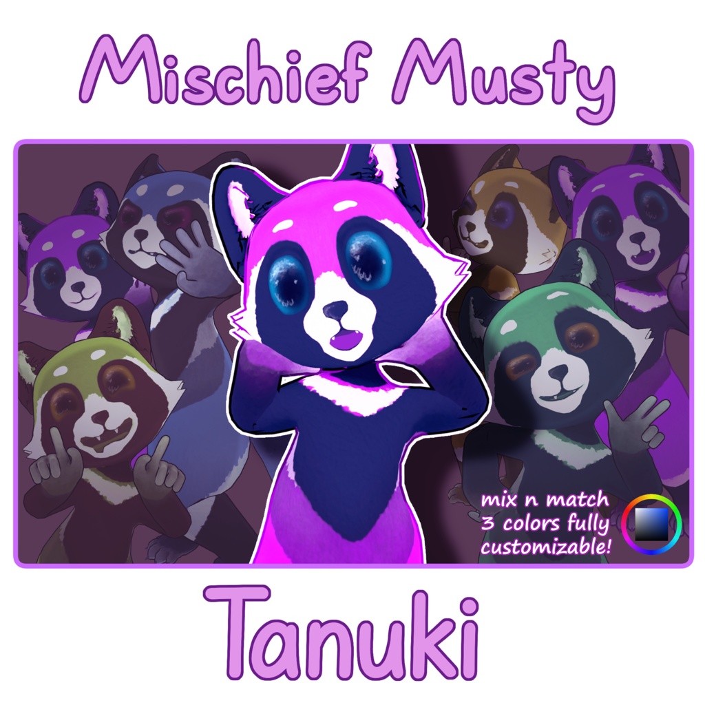 オリジナル3Dモデル Mischief Musty「ミスチフ・ミタチ」
