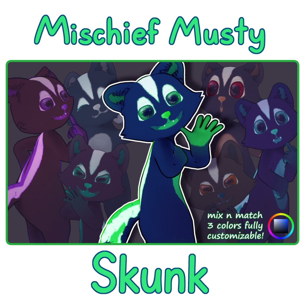 オリジナル3Dモデル Mischief Musty「ミスチフ・ミタチ」