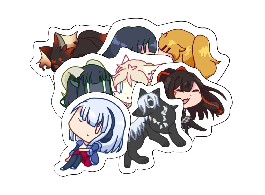 『夜舞いのアヤビト』シールセット