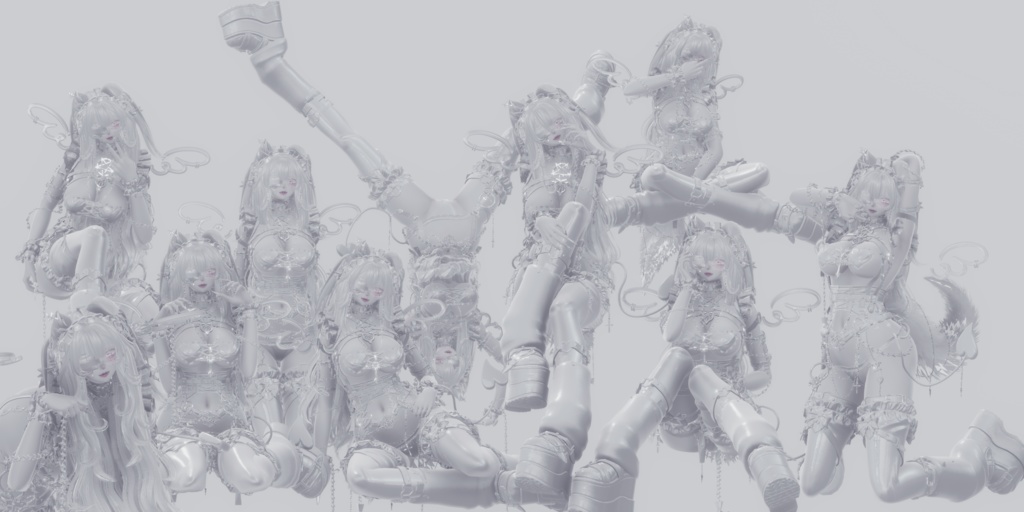 120種類 ポーズアニメーション