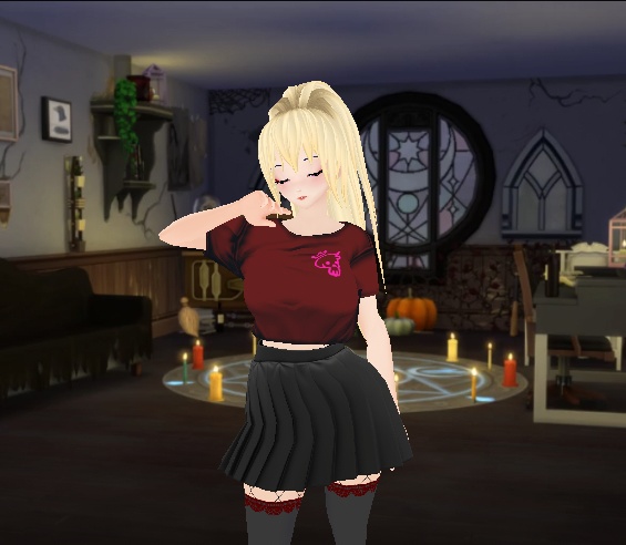 Vroid Blonde Ponytail