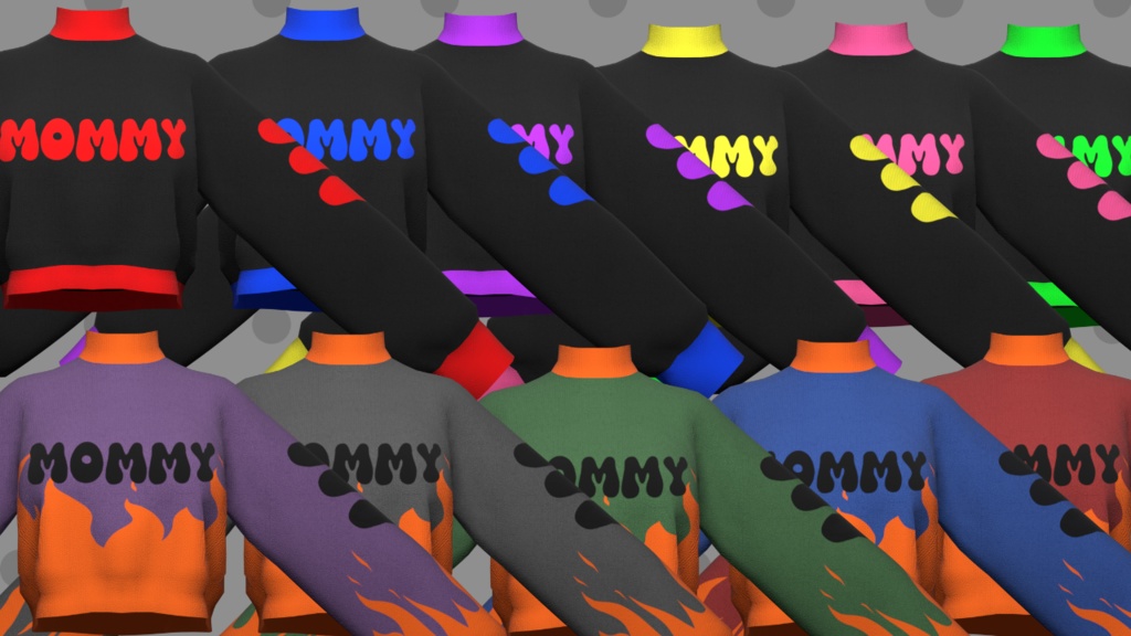 Crop-it Sweater 63 Textures クロップドセーター 63 のテクスチャ