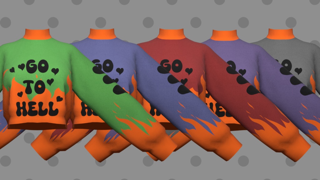 Crop-it Sweater 63 Textures クロップドセーター 63 のテクスチャ