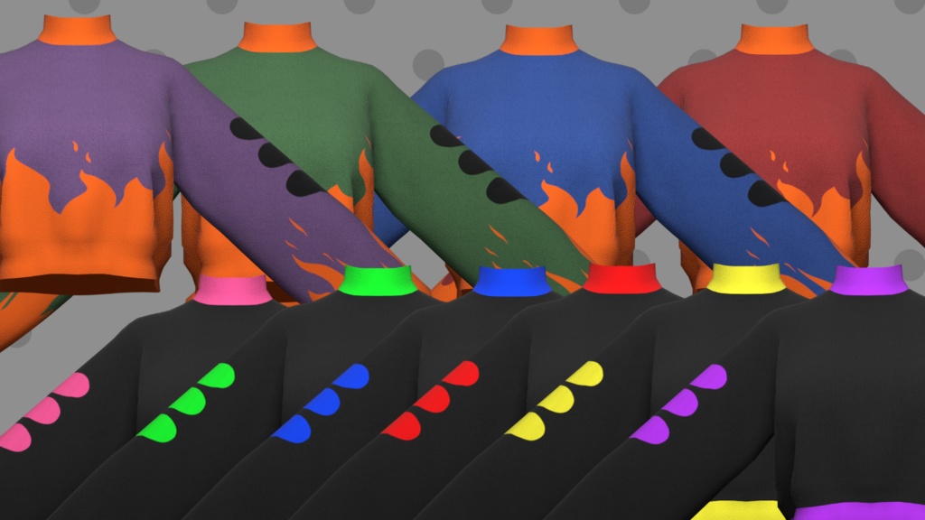 Crop-it Sweater 63 Textures クロップドセーター 63 のテクスチャ