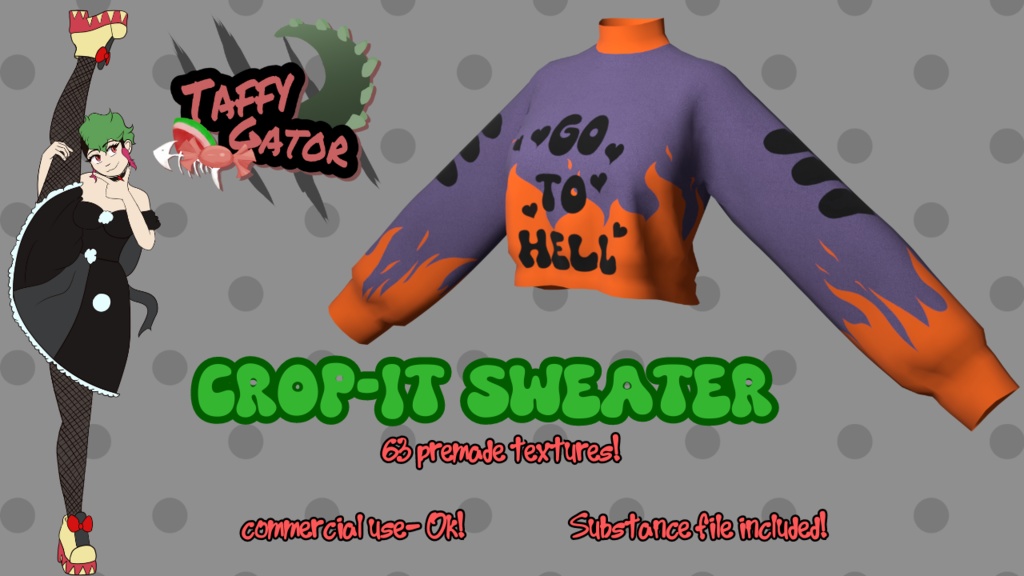 Crop-it Sweater 63 Textures クロップドセーター 63 のテクスチャ