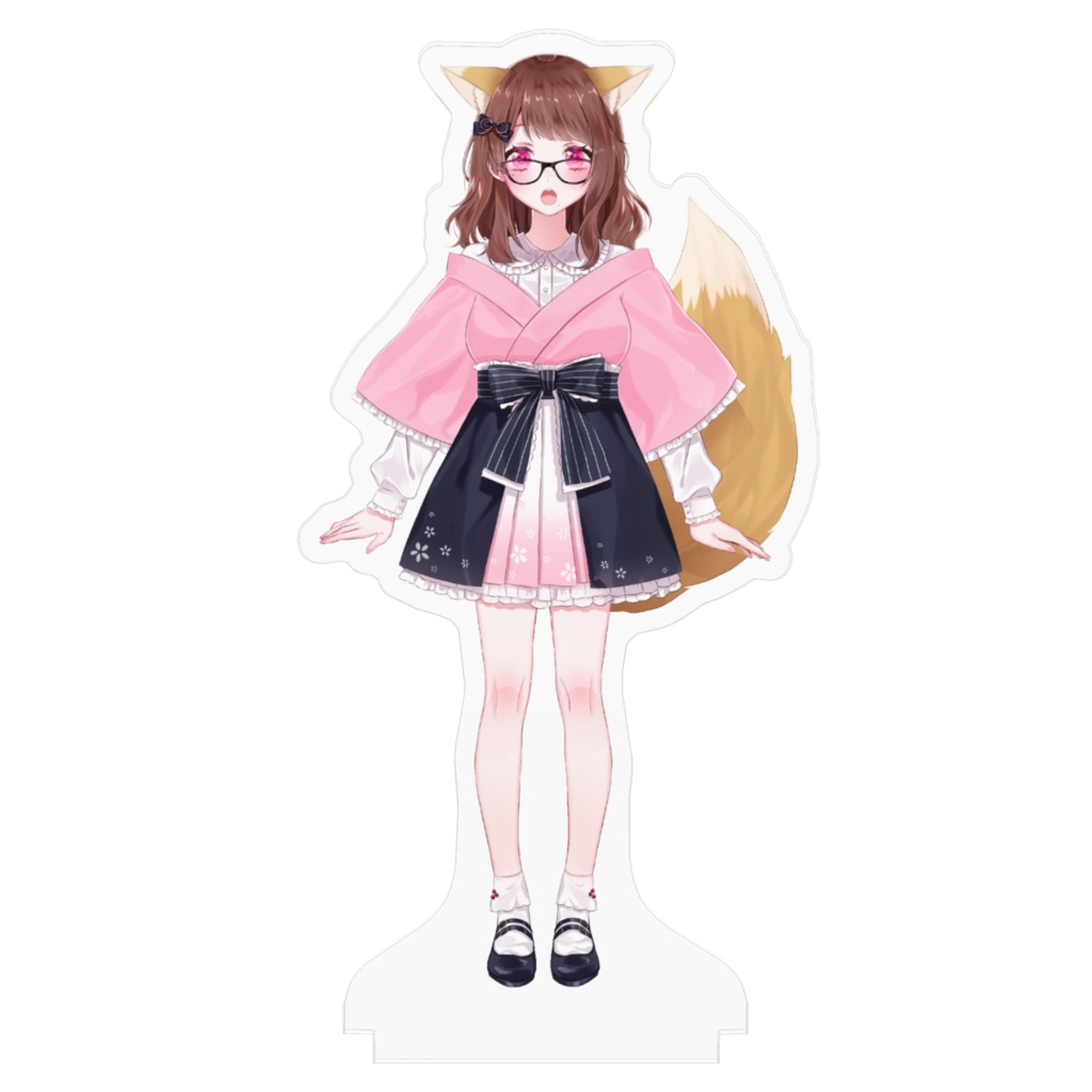 お狐様ゆいののアクリルフィギュア(眼鏡Ver.)