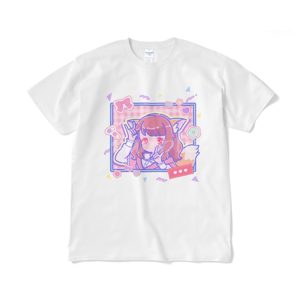 お狐様ゆいののオリジナルTシャツ(白色)
