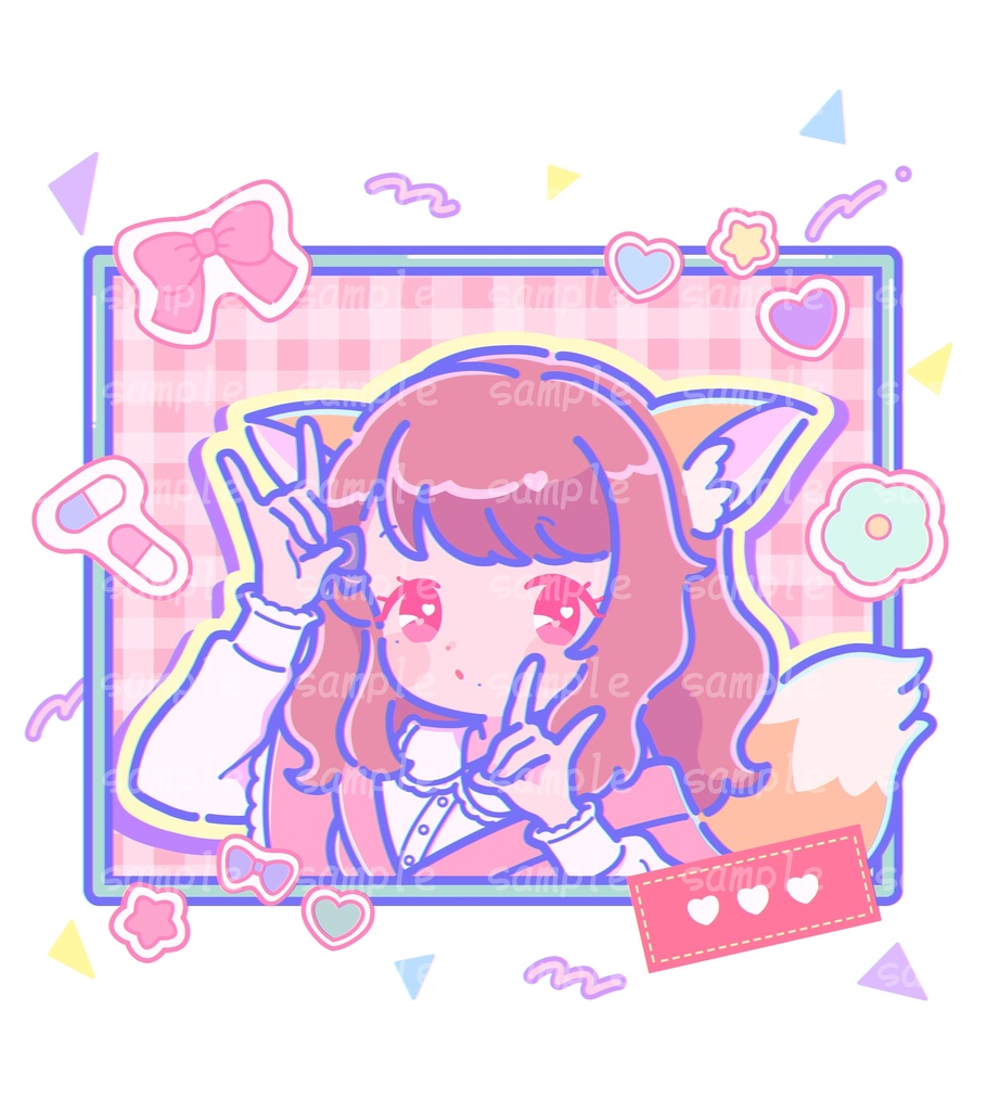 お狐様ゆいののオリジナルTシャツ(白色)