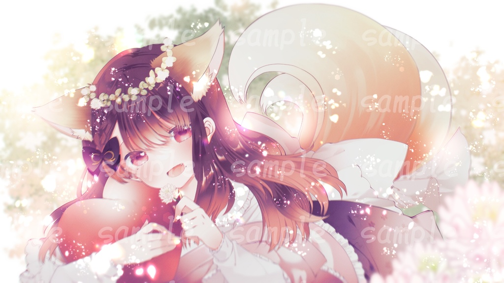 【2023年誕生日記念】お狐様ゆいののタペストリーOPVer.(横B2サイズ)