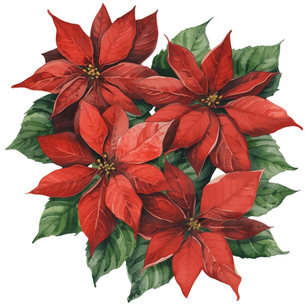 アンティーク×水彩 クリスマスクリップアートセット(全11種類/PNG)