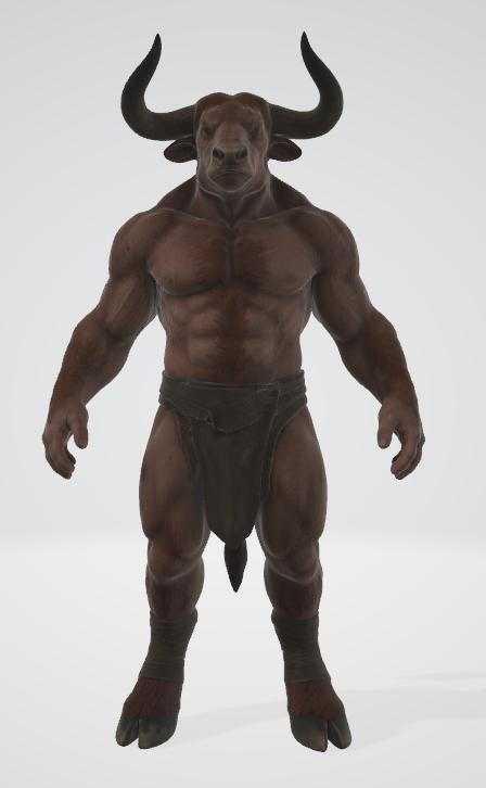 ミノタウロスの3Dモデル