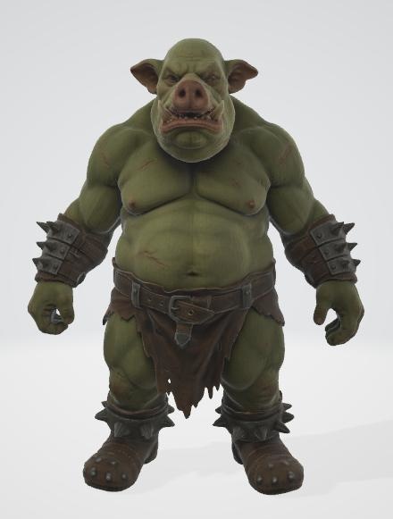 オークの3Dモデル