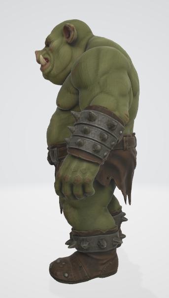 オークの3Dモデル