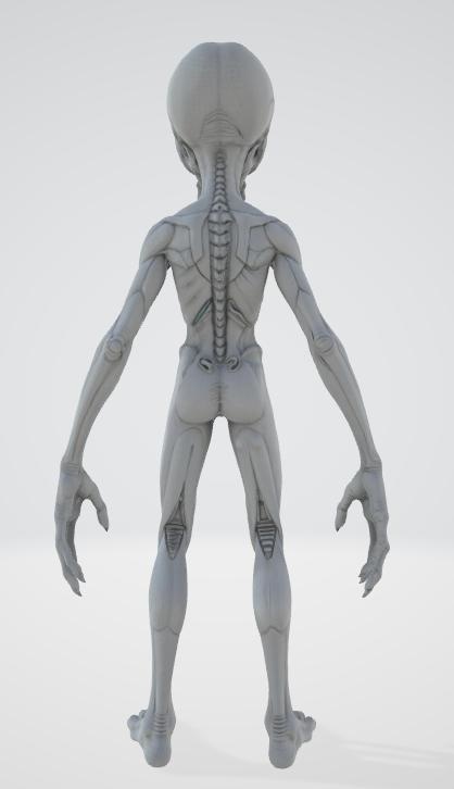 宇宙人の3Dモデル