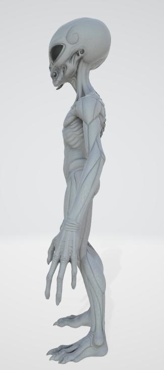 宇宙人の3Dモデル