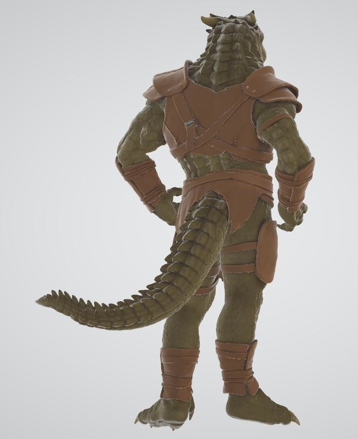 リザードマンの3Dモデル