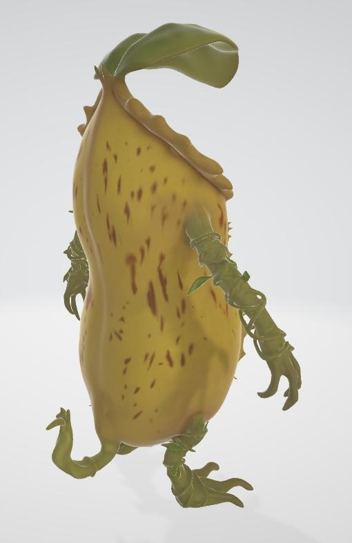食人植物の3Dモデル
