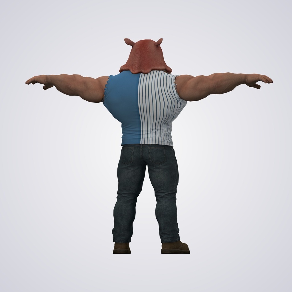 あたたメンダコの3Dモデル(ローポリ)