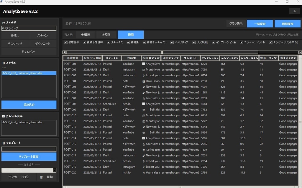 AnalytiSave　
