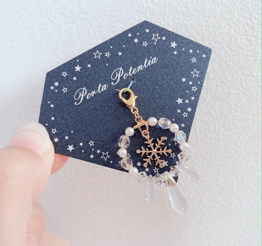 雪の結晶のチャーム〜ホワイトver.〜