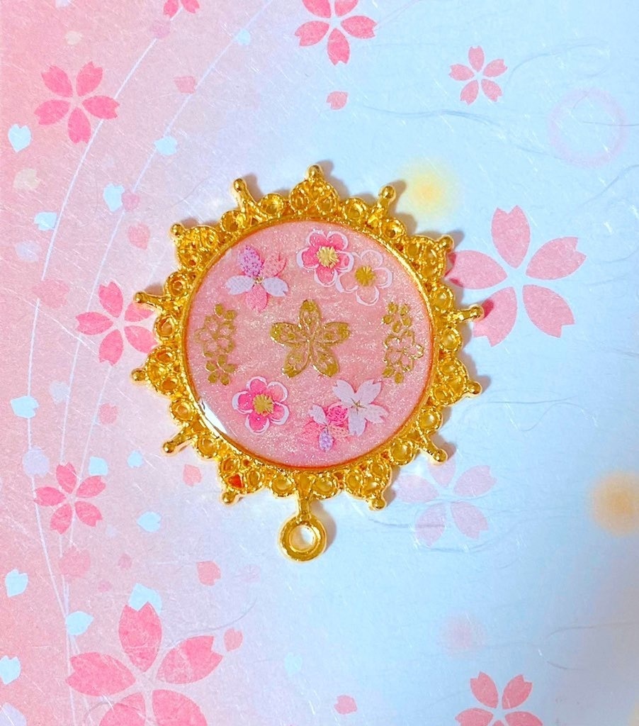 春の息吹 桜のポニーフック