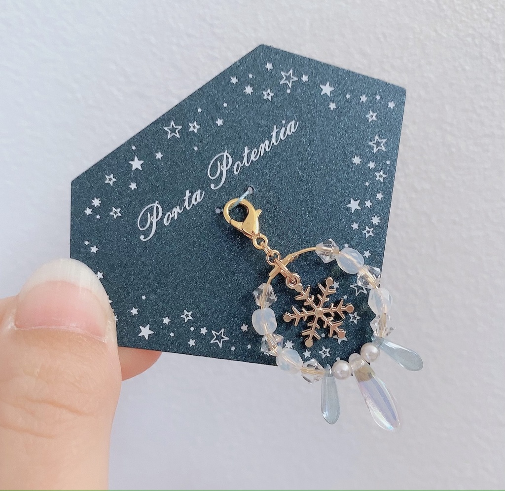 雪の結晶のチャーム〜クリアver.〜