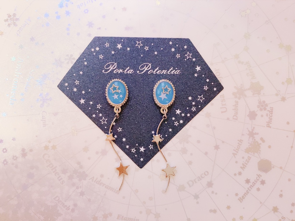 真昼の流星のピアス/イヤリング