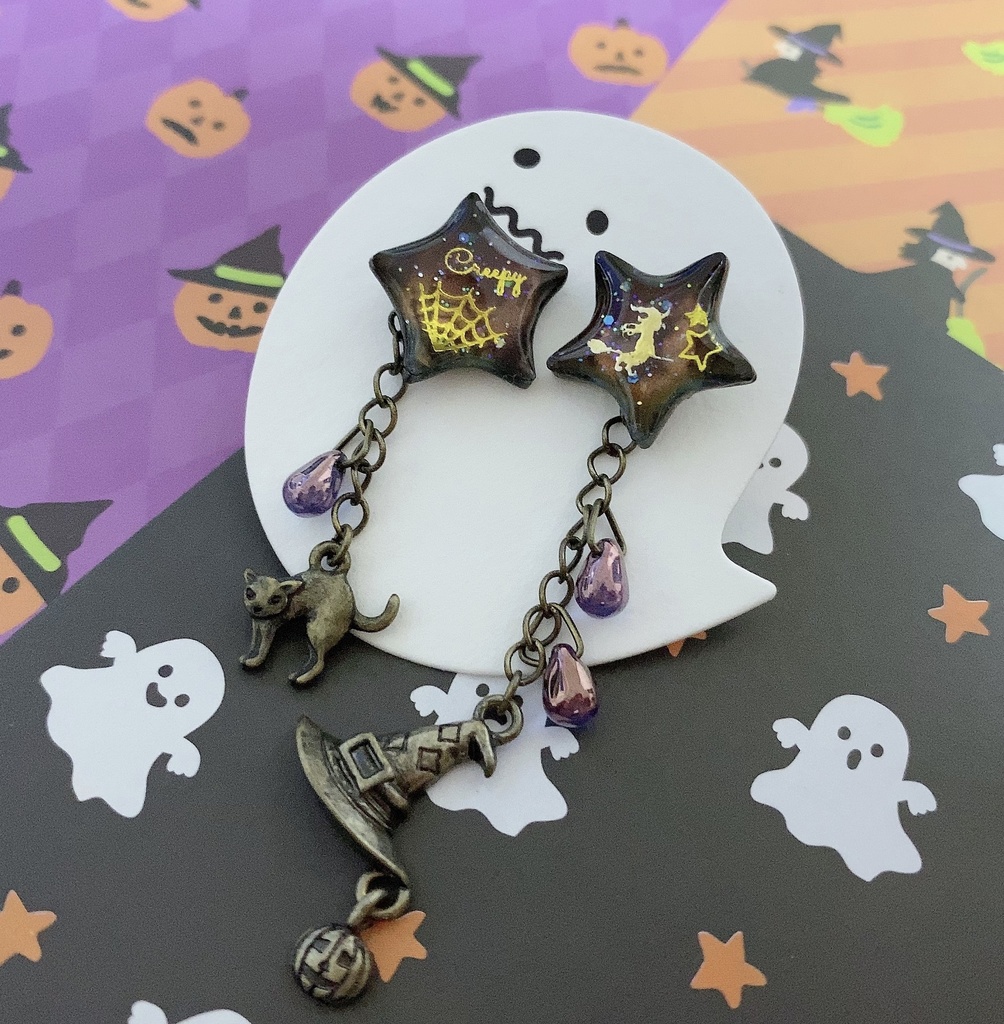 ハロウィンナイトのイヤリング