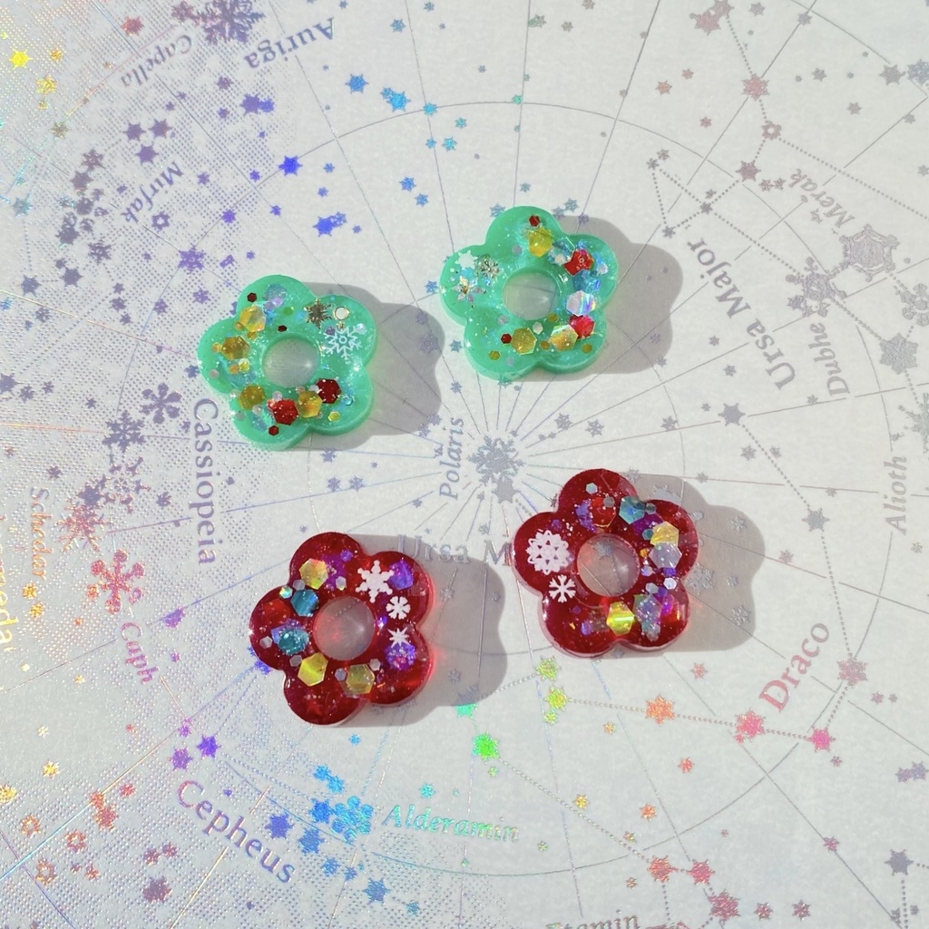 クリスマスホリデーの耳飾り