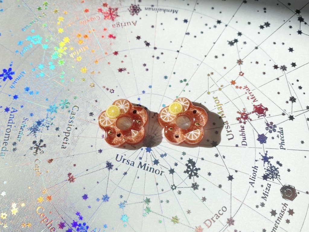 フルーツティーのピアス